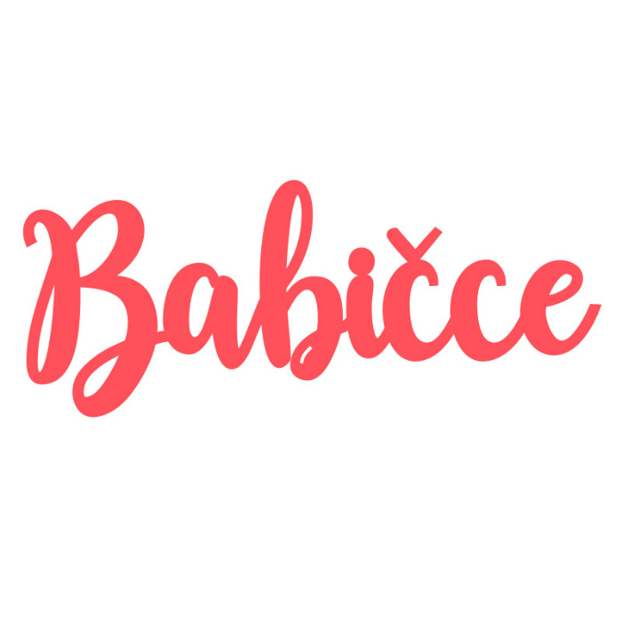 Babičce - vyřezávací kovová šablona (1ks)