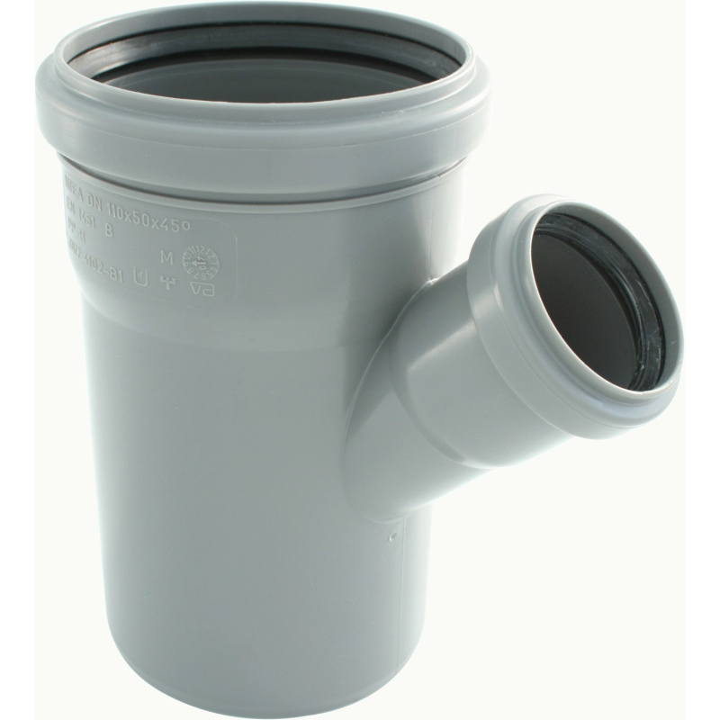 Marley Jednoduchá odbočka odpadu HTEA 45°, DN 110/50