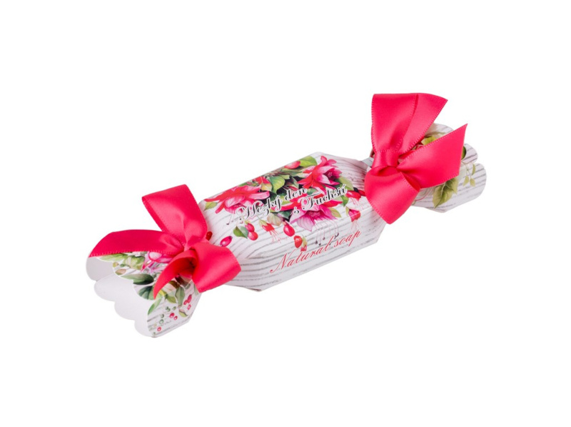 Mýdlo Hezký den s Fuchsií v krabičce v růžové barvě 20g