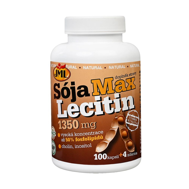JML Sója max lecitin 1350 mg 100 + 4 kapsle ZDARMA