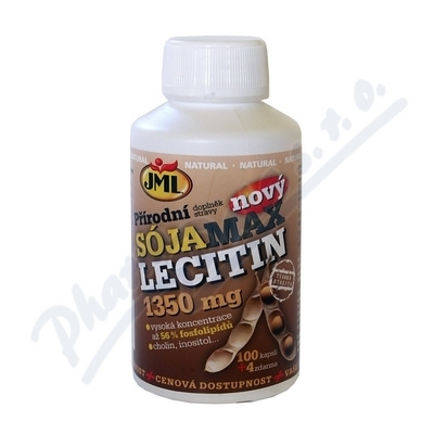 JML Sója max lecitin 1350 mg 100 + 4 kapsle ZDARMA