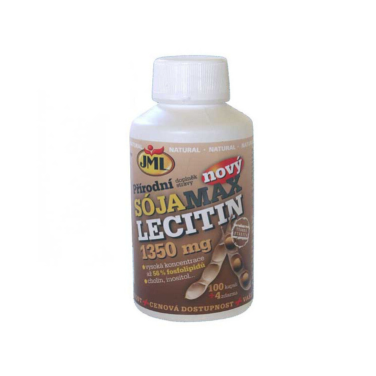 JML Sója max lecitin 1350 mg 100 + 4 kapsle ZDARMA