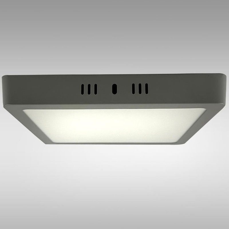 LED podhledové svítidlo BLOCK 24W 4200K ČTVEREC SVĚTLE ŠEDÝ