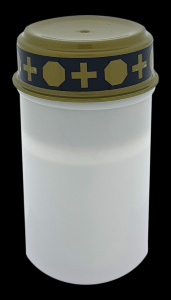 Hřbitovní svíce LED bílá s časovačem