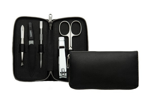 DuKaS Premium Line Solingen 1693 manikúrní set + kožené pouzdro pro muže