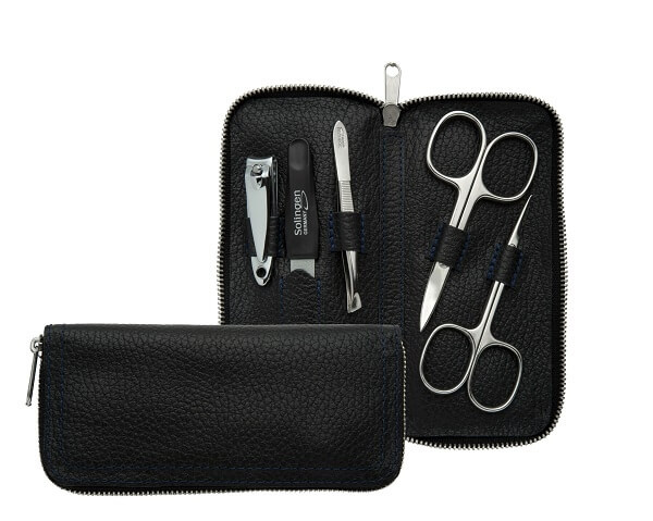 DuKaS Premium Line Solingen 1825 manikúrní set + kožené pouzdro pro muže
