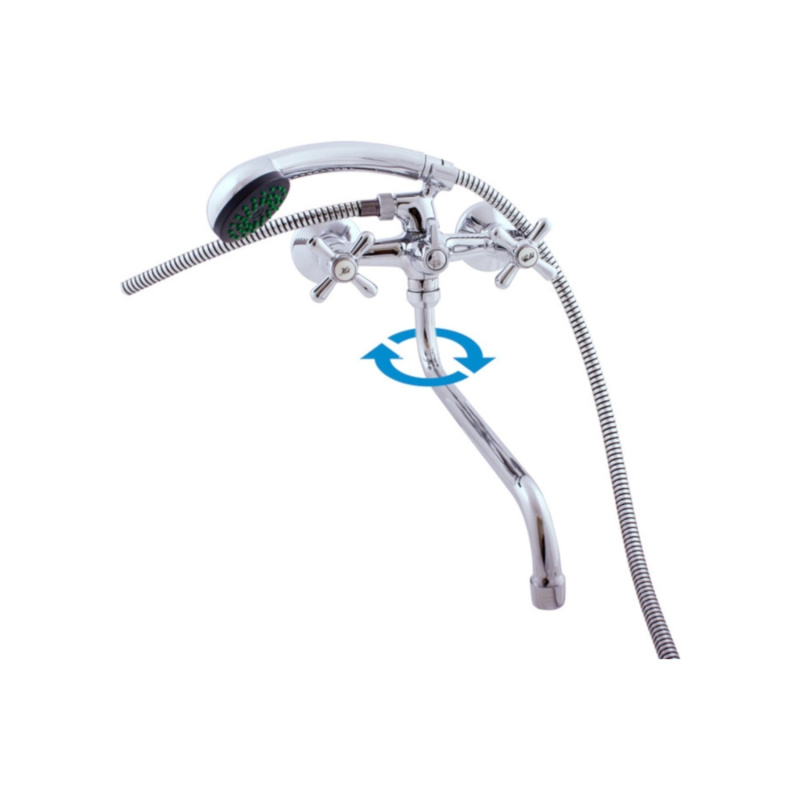 RAV-SLEZÁK Baterie pro vanu a umyvadlo nástěnná MORAVA MK153.0/1