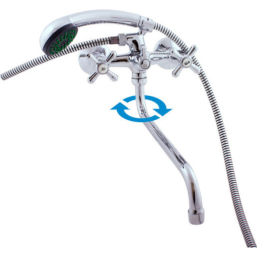 RAV-SLEZÁK Baterie pro vanu a umyvadlo nástěnná MORAVA MK153.5/1