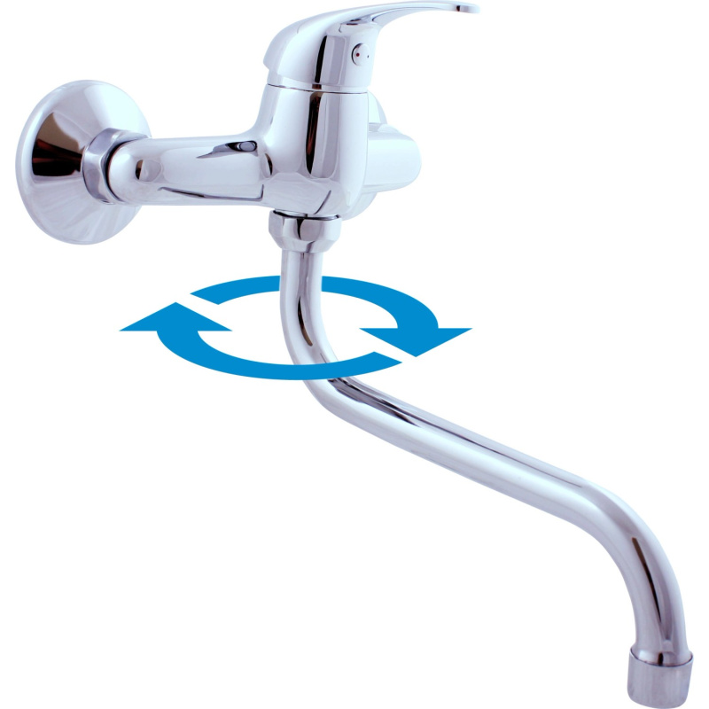 RAV SLEZÁK Sázava dřezová baterie s otočným ramínkem 100 mm chrom sa501.0/21 SA501.021