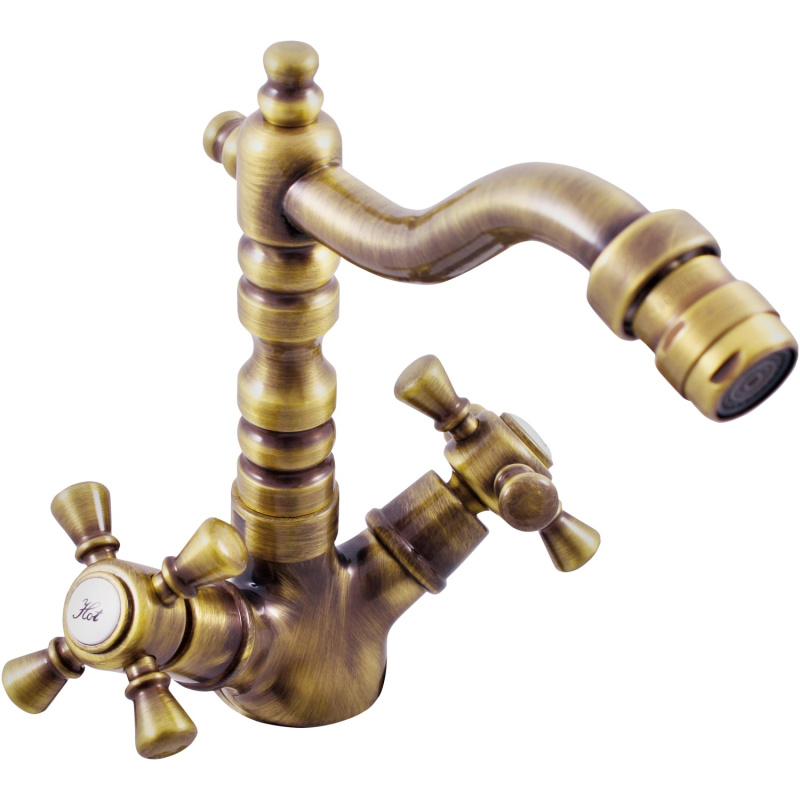 RAV SLEZÁK Morava bidetová baterie s otočným ramínkem stará mosaz mk320.0/9sm MK320.09SM