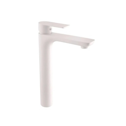 RAV SLEZÁK Vltava vysoká umyvadlová baterie bez výpusti bílá matná VT430.0BMAT