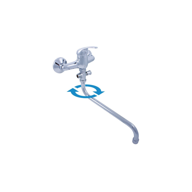 RAV SLEZÁK Sázava vanová baterie s otočným ramínkem 100 mm chrom SA556.0