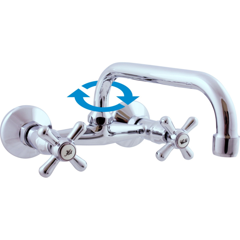 Slezák RAV Vodovodní baterie dřezová ze zdi Meris s roztečí 100 mm