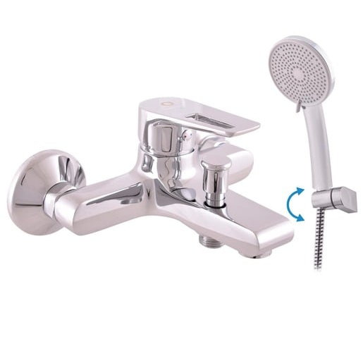 Vanová baterie RAV SLEZÁK Colorado se sprchovým setem 150 mm chrom CO254.5/2