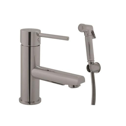 Bidetová baterie RAV SLEZÁK Seina se sprchovým setem metal grey lesklá SE946.0/1MGL