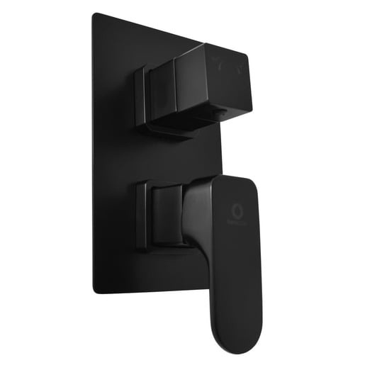 RAV SLEZÁK Yukon sprchová a vanová baterie včetně podomítkového tělesa černá matná YU186KCMAT