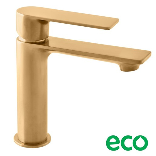 RAV SLEZÁK Nil umyvadlová baterie bez výpusti kartáčovaná zlatá NL126.0ZK