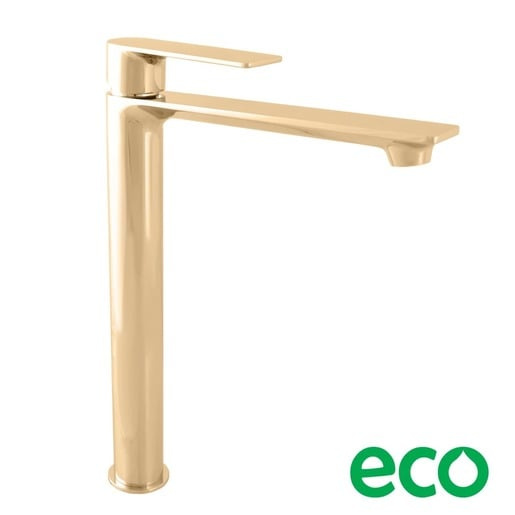 RAV SLEZÁK Nil vysoká umyvadlová baterie bez výpusti zlatá NL130.0Z