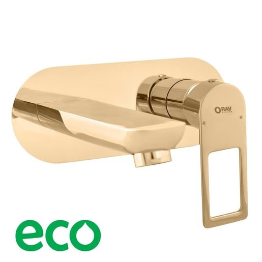 RAV SLEZÁK Nil umyvadlová baterie včetně podomítkového tělesa zlatá NL235Z