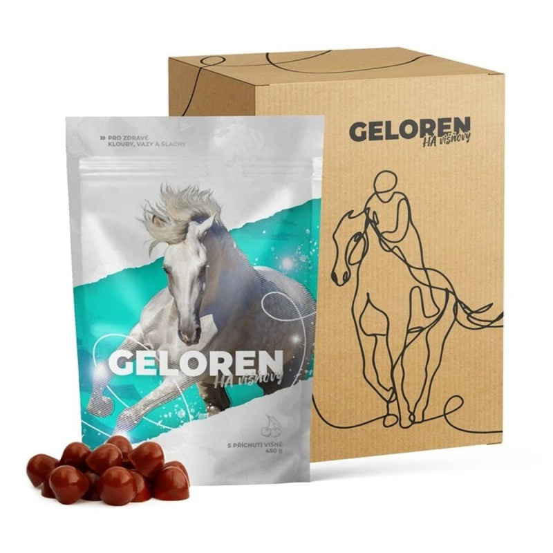 Geloren HA gelové tablety - višňové 1350 g (3 sáčky á 450g)