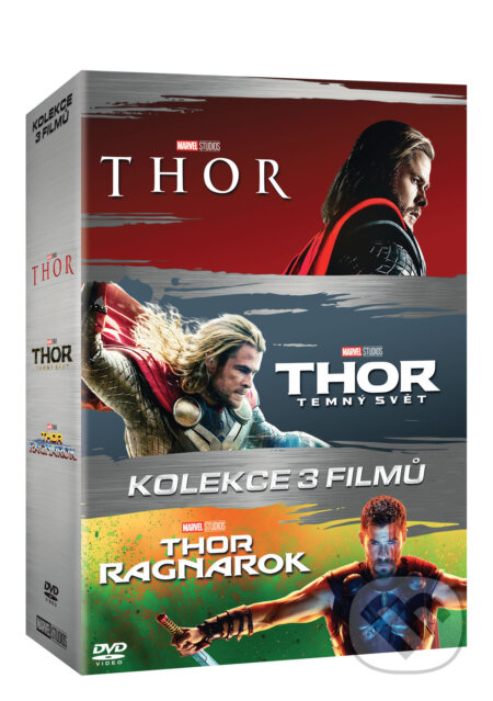Thor kolekce 1-3 (3 DVD) - Taika Waititi, Alan Taylor,Kenneth Branagh - film z kategorie Akční sci-fi