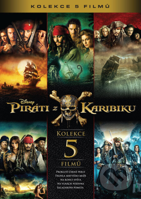 Piráti z Karibiku kolekce 1.-5. (5 DVD) - Espen Sandberg, Gore Verbinski, Joachim Rønning, Rob Marshall - film z kategorie Akční komedie