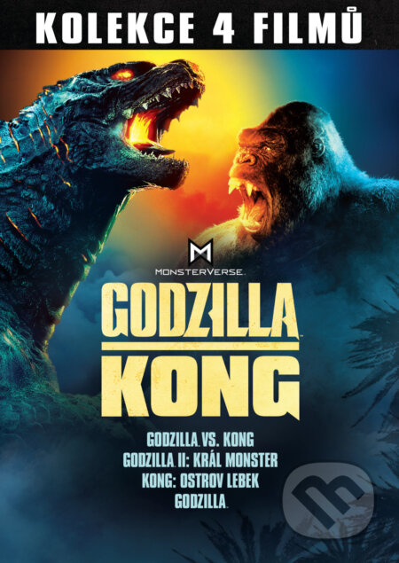 Godzilla a Kong kolekce (4 DVD) - film z kategorie Akční sci-fi