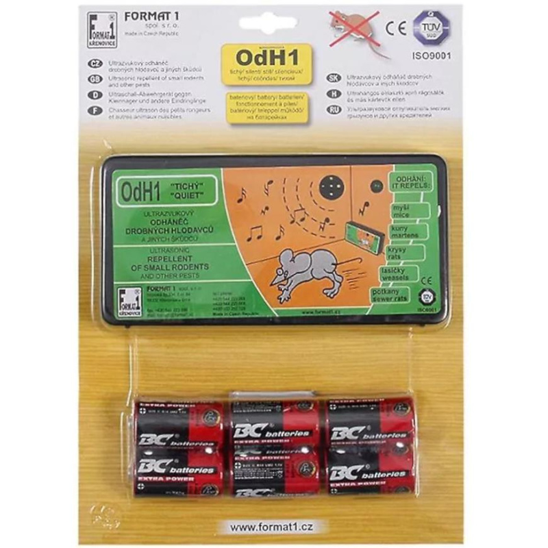 Odháněč kun, myší a potkanů  s bateriemi