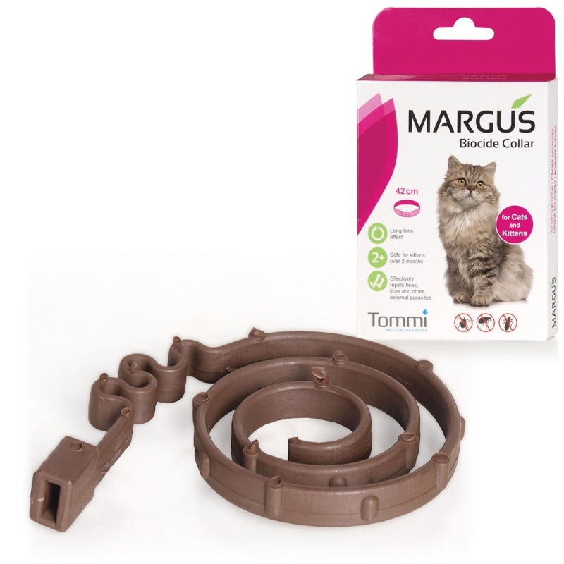 Antiparazitní obojek pro kočky MARGUS Biocide Collar Cat 42cm