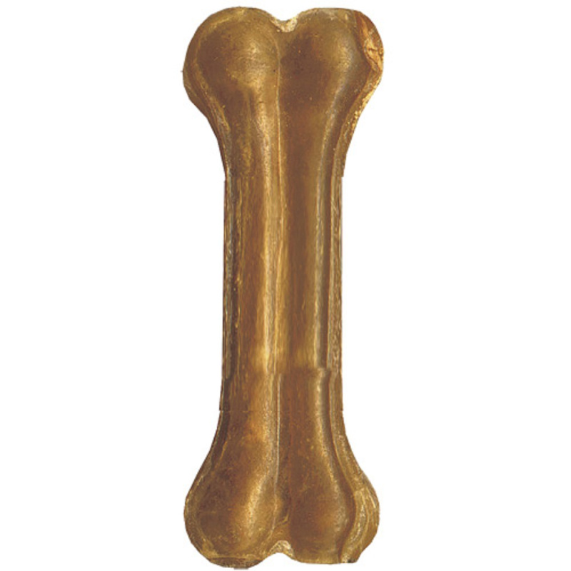 Kost z bůvolí kůže, krmivo pro psy, délka 16cm, balení 20ks