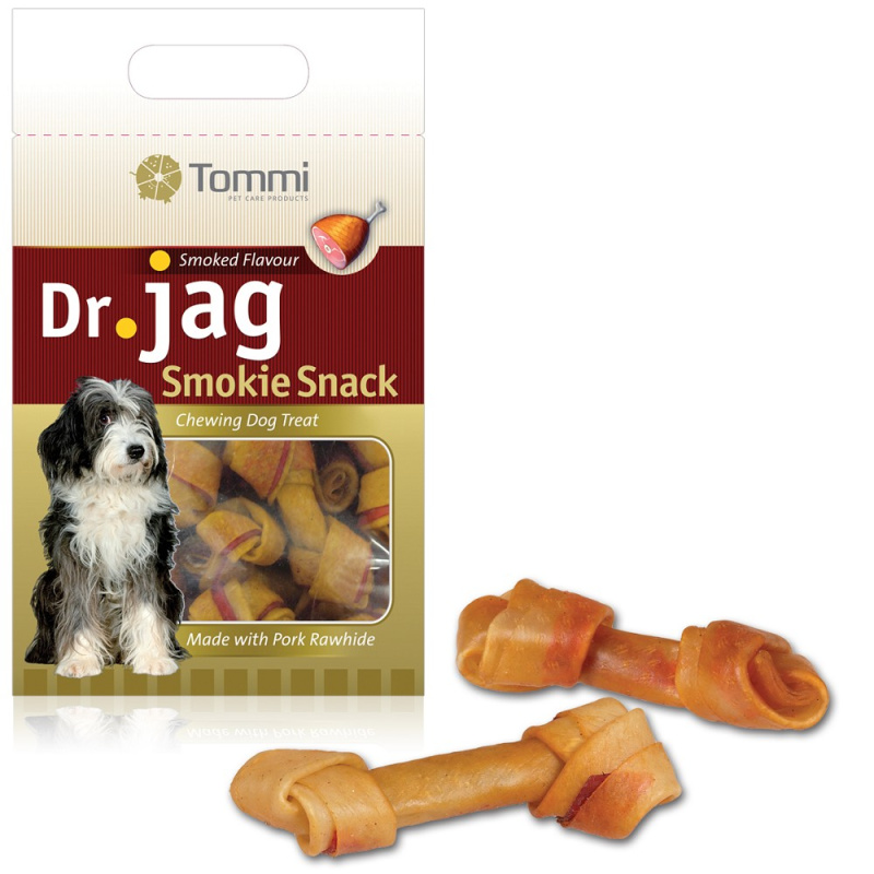 Smokie uzel - bůvolí pamlsek pro psy, 35ks - 600g