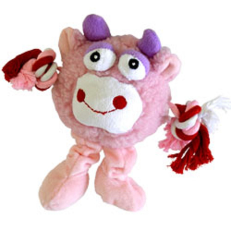 Hračka pes Monster Friend růžový plyš 21 cm