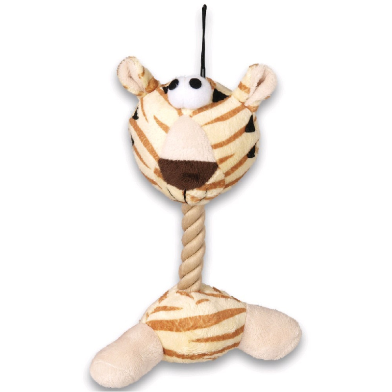 Hračky pro psy - Lolly toy plyšový TYGR, 20cm