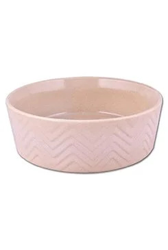 Keramická miska Zig Zag 18cm písková 1,2l