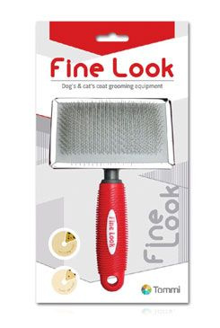 Fine Look red image kartáč pro psy jemný XL
