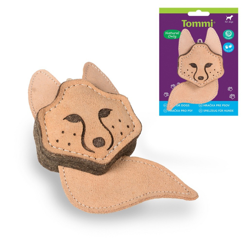 Natural only hračky pro psy z přírodního materiálu - Liška, 10cm, tloušťka 2,5cm