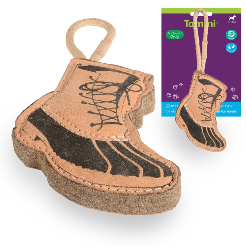 Natural only hračky pro psy z přírodního materiálu - Bota, 40cm i s rukojetí, tloušťka 2,5cm