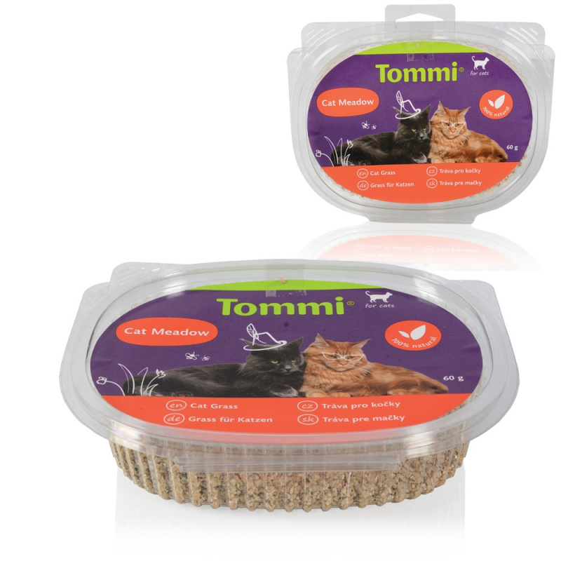 Tommi - tráva pro kočky pro zlepšení zažívacího traktu, 60g