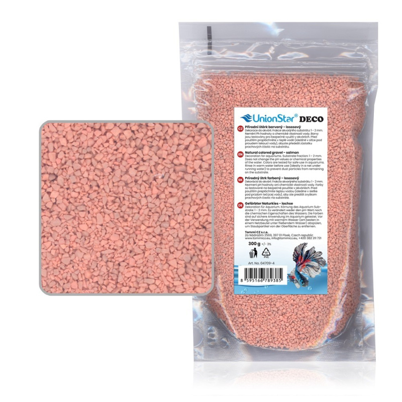 Akvarijní štěrk lososový 300 g DECO 04709-4