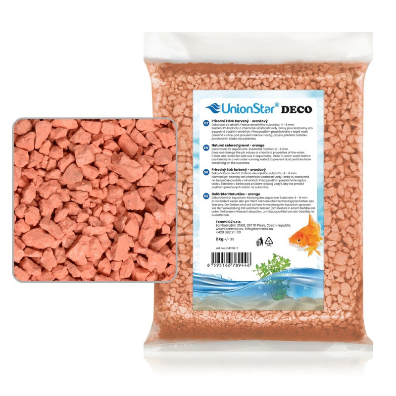 Akvarijní štěrk růžový 2 kg DECO 04708-9