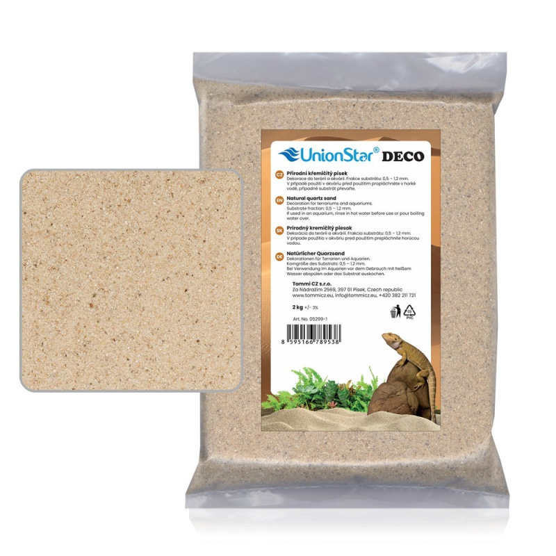 Terarijní písek přírodní 2 kg DECO 05299-1