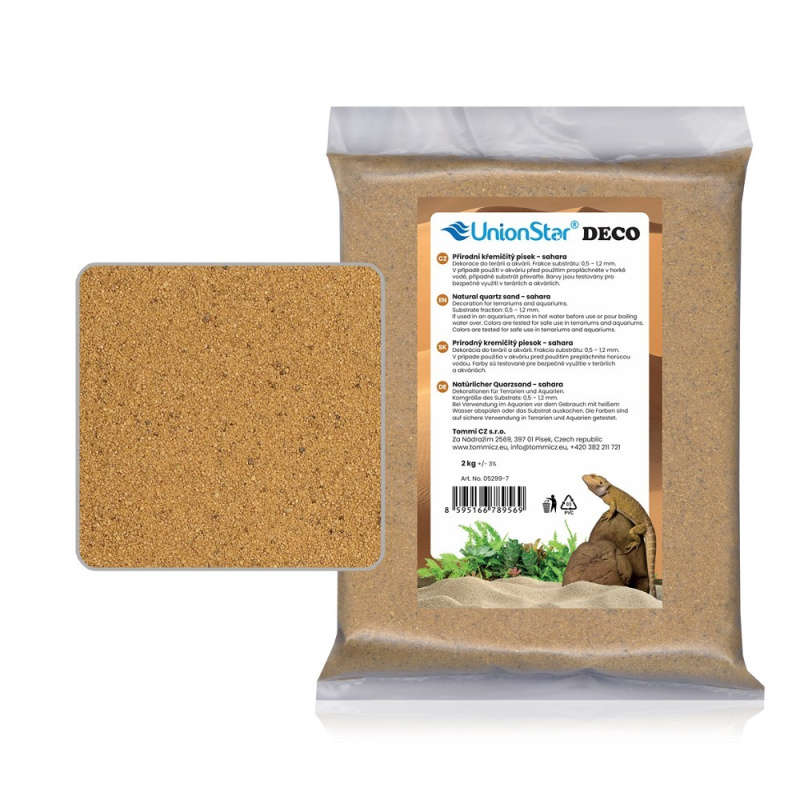 Terarijní písek sahara 2 kg DECO 05299-7