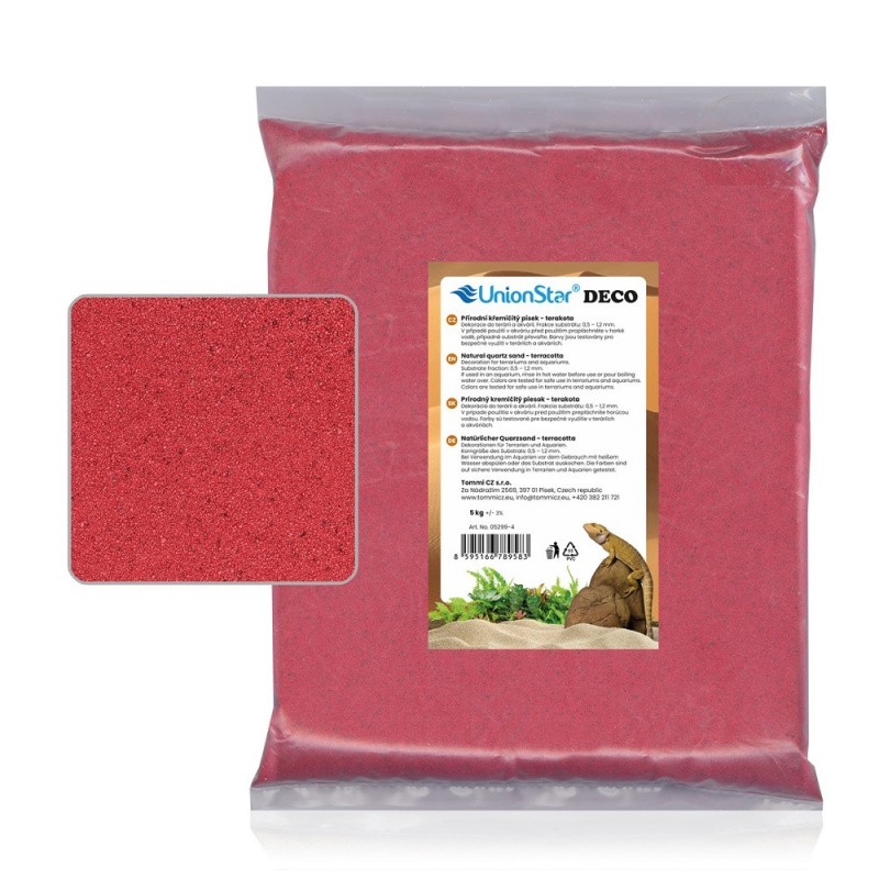 Terarijní písek terakota 5 kg DECO 05299-4