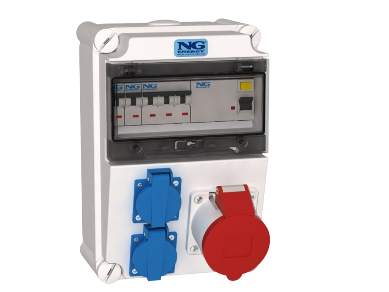Kombinace zásuvková NG Energy SC 53 024 E.01 2× 230 V 1× 400 V, 32 A