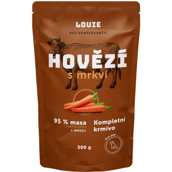 Louie Kompletní krmivo hovězí s mrkví pro psy