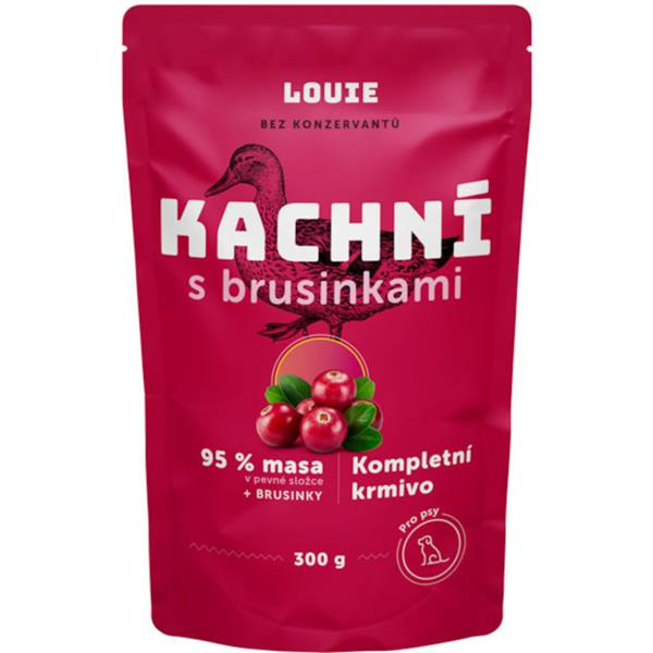 Louie Kompletní krmivo kachní s brusinkami pro psy