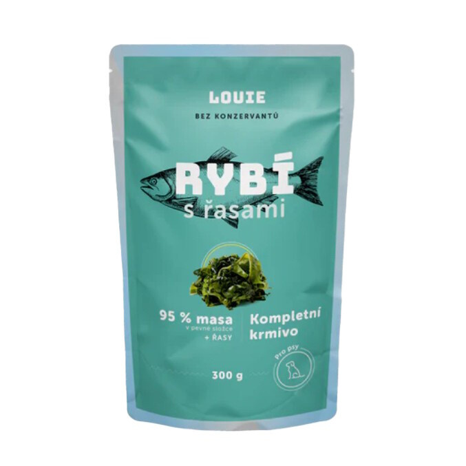 Louie Kompletní krmivo rybí s řasami pro psy