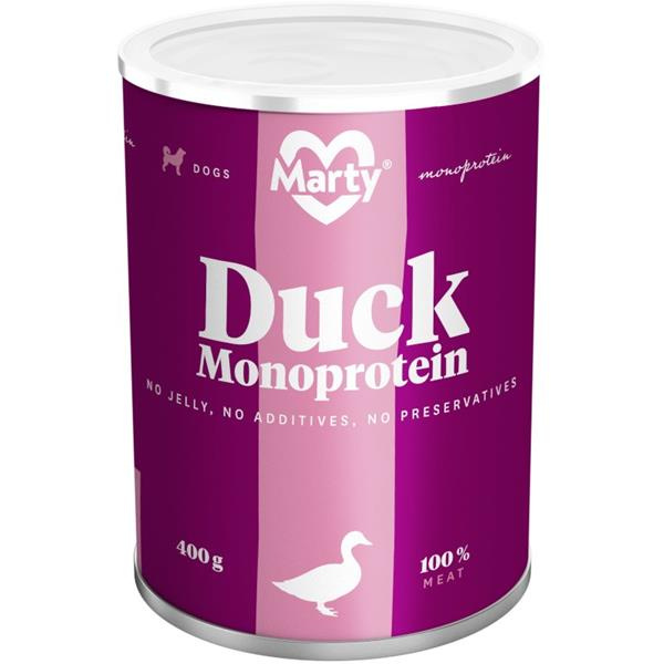 MARTY konz. pro psy - Monoprotein kachní 400g