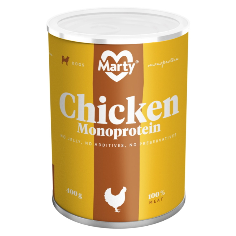 MARTY konz. pro psy - Monoprotein kuřecí  400 g