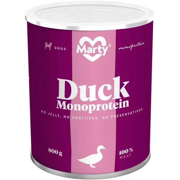 MARTY konz. pro psy - Monoprotein kachní 800g